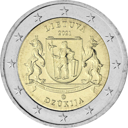 2 Euro Gedenkmünze Litauen 2021 bfr. - Dzukija