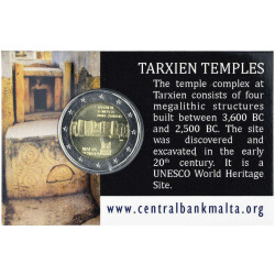 2 Euro Gedenkmünze Malta 2021 st - Tempel von Tarxien - im Blister