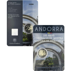2 Euro Gedenkm&uuml;nze Andorra 2021 st -...