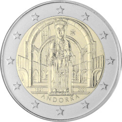 2 Euro Gedenkmünze Andorra 2021 st - Muttergottes...