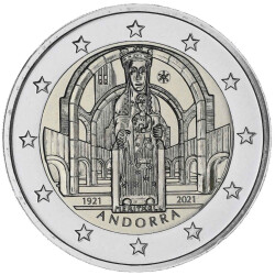 2 Euro Gedenkmünze Andorra 2021 st - Muttergottes von Meritxell