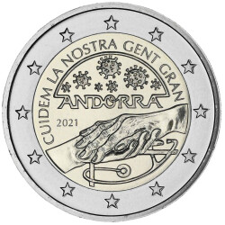 2 Euro Gedenkmünze Andorra 2021 st - Senioren
