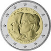 2 Euro Gedenkmünze Monaco 2021 PP - 10. Hochzeitstag Albert II und Charlene