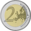 2 Euro Gedenkmünze Monaco 2021 PP - 10. Hochzeitstag Albert II und Charlene