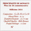 2 Euro Gedenkmünze Monaco 2021 PP - 10. Hochzeitstag Albert II und Charlene