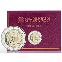 2 Euro Gedenkmünze Vatikan 2021 st - Dante Alighieri