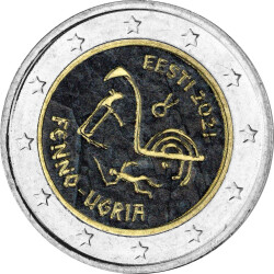 2 Euro Estland 2021 - Finno-ugrische Völker -...
