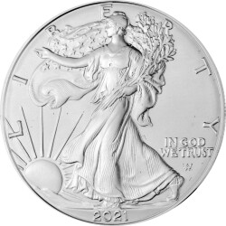 1 Unze Silber American Eagle 2021 (Typ 2 - neues Motiv!)