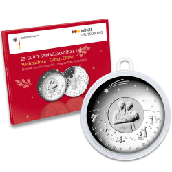 25 Euro Deutschland 2021 Silber PP - Weihnachten - Geburt Christi