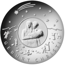 25 Euro Deutschland 2021 Silber PP - Weihnachten - Geburt Christi
