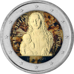 2 Euro San Marino 2021 - Dürer - coloriert / mit Farbe