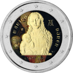 2 Euro San Marino 2021 - Dürer - coloriert / mit Farbe