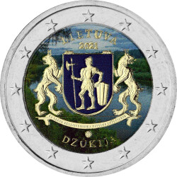 2 Euro Gedenkmünze Litauen 2021 bfr. -Dzukija -...