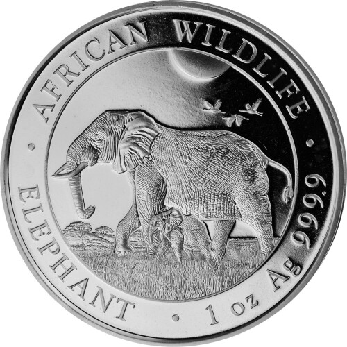 1 Unze Silber Elefant 2022