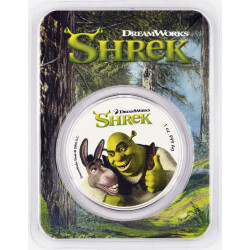 1 Unze Silber Shrek™ 2021 - farbig im Blister