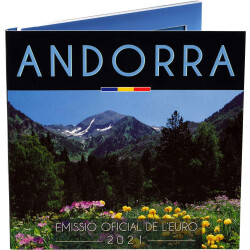 Offizieller Euro Kursmünzensatz Andorra 2021 Stempelglanz (st)