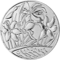 2 x 1,25 Euro Gedenkmünze Andorra 2021 st - Narzisse & Brücke von Margineda - im Blister