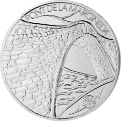 2 x 1,25 Euro Gedenkmünze Andorra 2021 st - Narzisse & Brücke von Margineda - im Blister