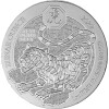 100 Francs Ruanda 2022 - 1 Unze Platin BU - Lunar: Jahr des Tigers