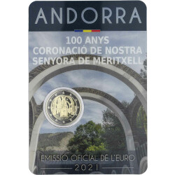 SET: 2 x 2 Euro Gedenkmünze Andorra 2021 - Meritxell...