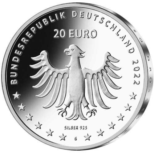 20 Euro Deutschland 2022 Silber bfr. - Annette von Droste-Hülshoff