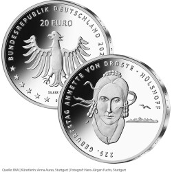 20 Euro Deutschland 2022 Silber bfr. - Annette von...