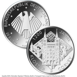 20 Euro Deutschland 2022 Silber bfr. - Kloster Corvey