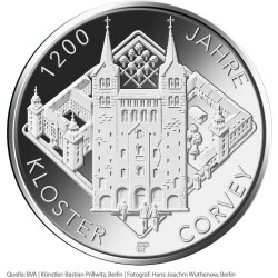 20 Euro Deutschland 2022 Silber bfr. - Kloster Corvey