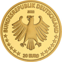 20 Euro Goldmünze "Kegelrobbe" - Deutschland 2022 - Serie "Rückkehr der Wildtiere"