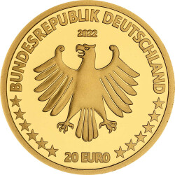 20 Euro Goldmünze "Kegelrobbe" - Deutschland 2022 - Serie "Rückkehr der Wildtiere" - A - Berlin