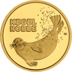 5 x 20 Euro Goldmünze "Kegelrobbe" -...