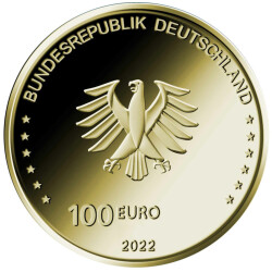 100 Euro Deutschland 2022 Gold st - Freiheit