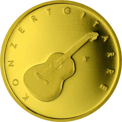 5 x 50 Euro Goldmünze Deutschland 2022 - "Konzertgitarre" - Serie: Musikinstrumente - Set: ADFGJ