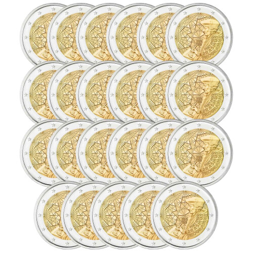 Komplettserie 23 x 2 Euro Gedenkmünze 2022 - 35 Jahre Erasmus - bankfrisch