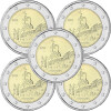 5 x 2 Euro Gedenkmünze Deutschland 2022 bfr. - Wartburg Eisenach (A- J)