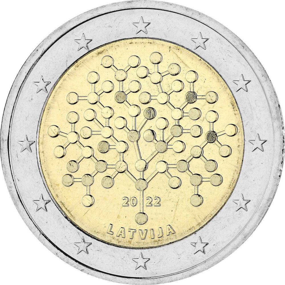 2 Euro Mnze Lettland