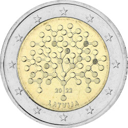 2 Euro Gedenkmünze Lettland 2022 bfr. - 100 Jahre...