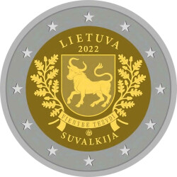 2 Euro Gedenkm&uuml;nze Litauen 2022 bfr. -  Suvalkija