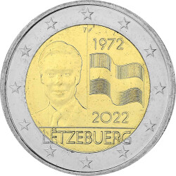 2 Euro Gedenkmünze Luxemburg 2022 bfr. - 50 Jahre...