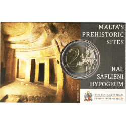 2 Euro Gedenkmünze Malta 2022 st - Hal Saflieni - im Blister