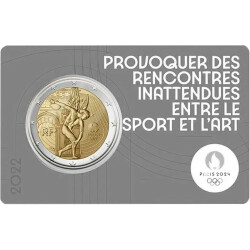 2 Euro Gedenkm&uuml;nze Frankreich 2022 st - Olympia...