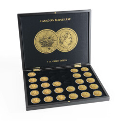 Münzkassette für 30 Maple Leaf Goldmünzen...