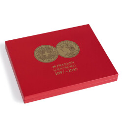 Münzkassette für 28 Vreneli Goldmünzen in Kapseln