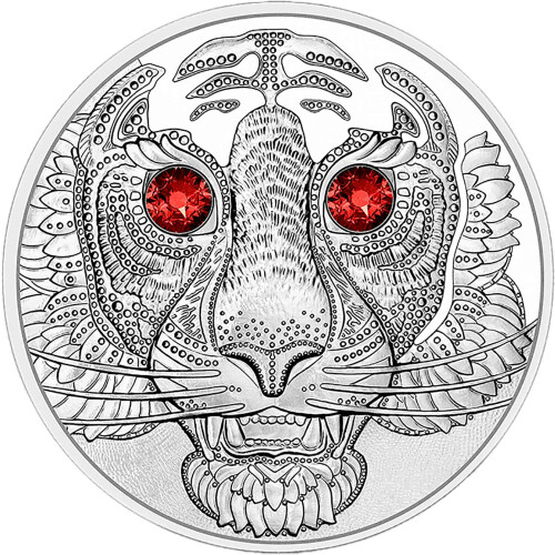 20 Euro Gedenkmünze Österreich 2022 Silber PP - Asien - Stärke des Tigers