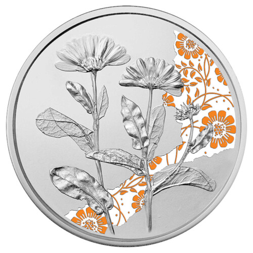 10 Euro Gedenkmünze Österreich 2022 Silber PP - Die Ringelblume