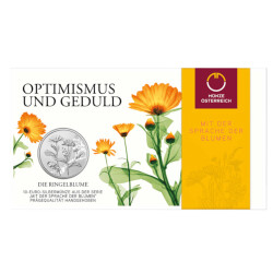 10 Euro Gedenkmünze Österreich 2022 Silber hgh - Die Ringelblume