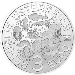 3 € Österreich 2022 - Blaugeringelter Krake