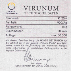 20 Euro Gedenkmünze Österreich 2010 Silber PP - Virunum