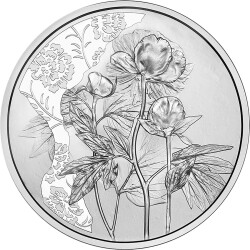 10 Euro Gedenkmünze Österreich 2024 Silber hgh - Die Pfingstrose