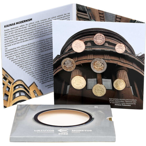Offizieller Euro Kursmünzensatz Litauen 2022 Stempelglanz (st)